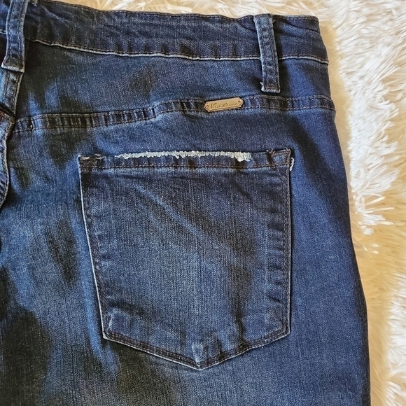 KanCan High Rise Dark Wash Skinny Jeans XL - Picture 5 of 9